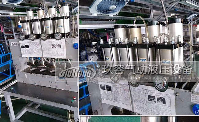 標準型氣液增壓缸產(chǎn)品在切邊機上的應(yīng)用場景圖